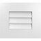 Ekena Millwork Vertical Surface Mount PVC Gable Vent: Non-Functional, w/ 3-1/2"W x 1"P Standard Frame, 16"W x 14"H GVPVE16X1401SN - alternate 1